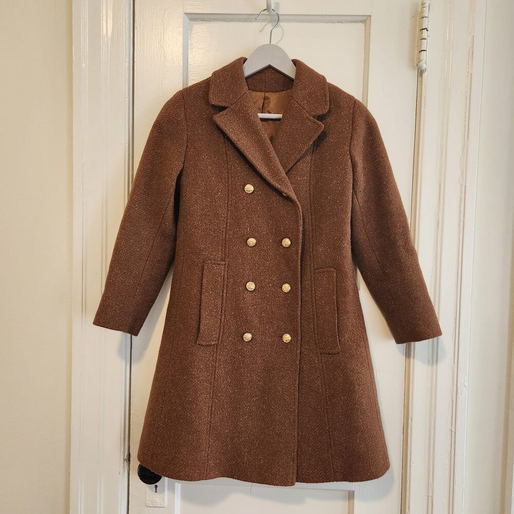 Woolen Vintage Coat , Union Made, Like-new